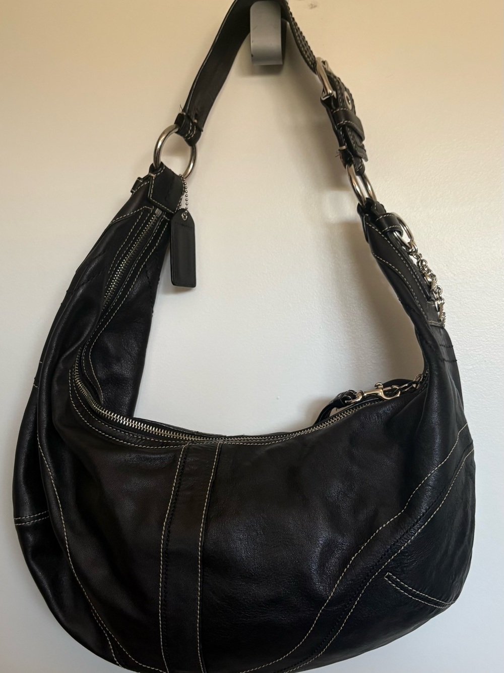 Authentic COACH Vintage Ergo Hobo Bag & Bling Charm